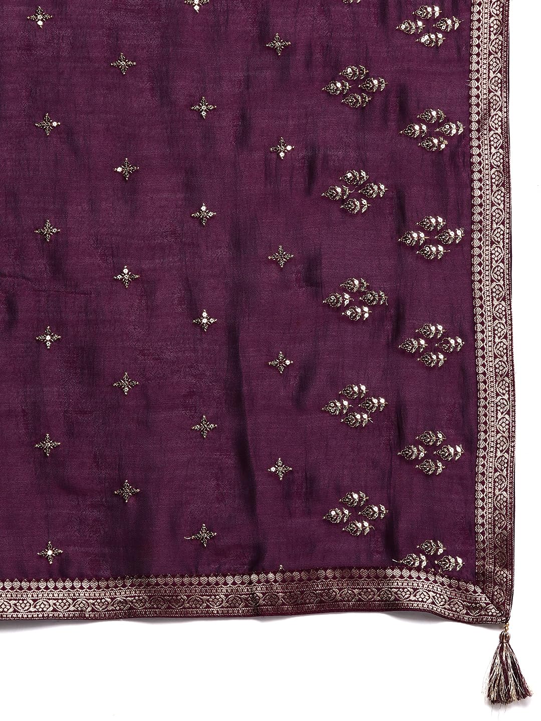 Libas Women's Silk Blend Kurta Sets (33416O_Purple