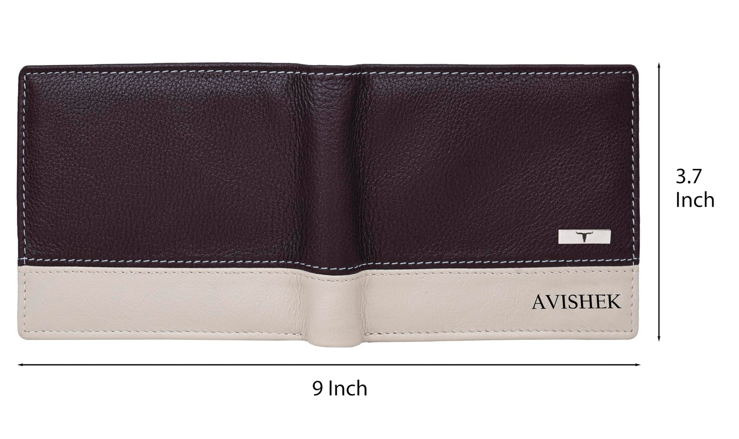 URBAN FOREST Samuel Custom Brown/Sand Leather Wallet for Men