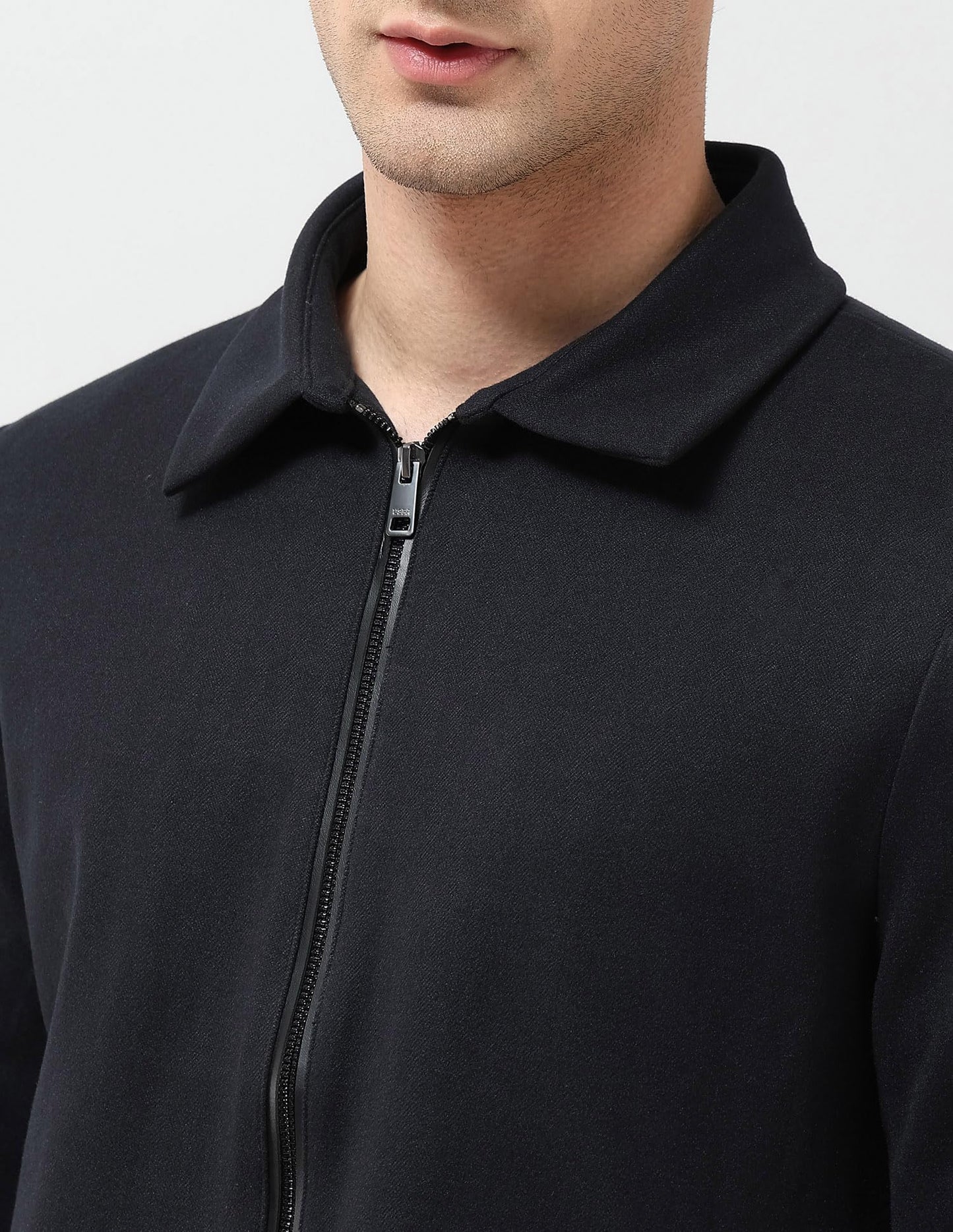 U.S.Polo Association Men's Solid Regular Fit Jacket (USJCK050B_Blue_M)