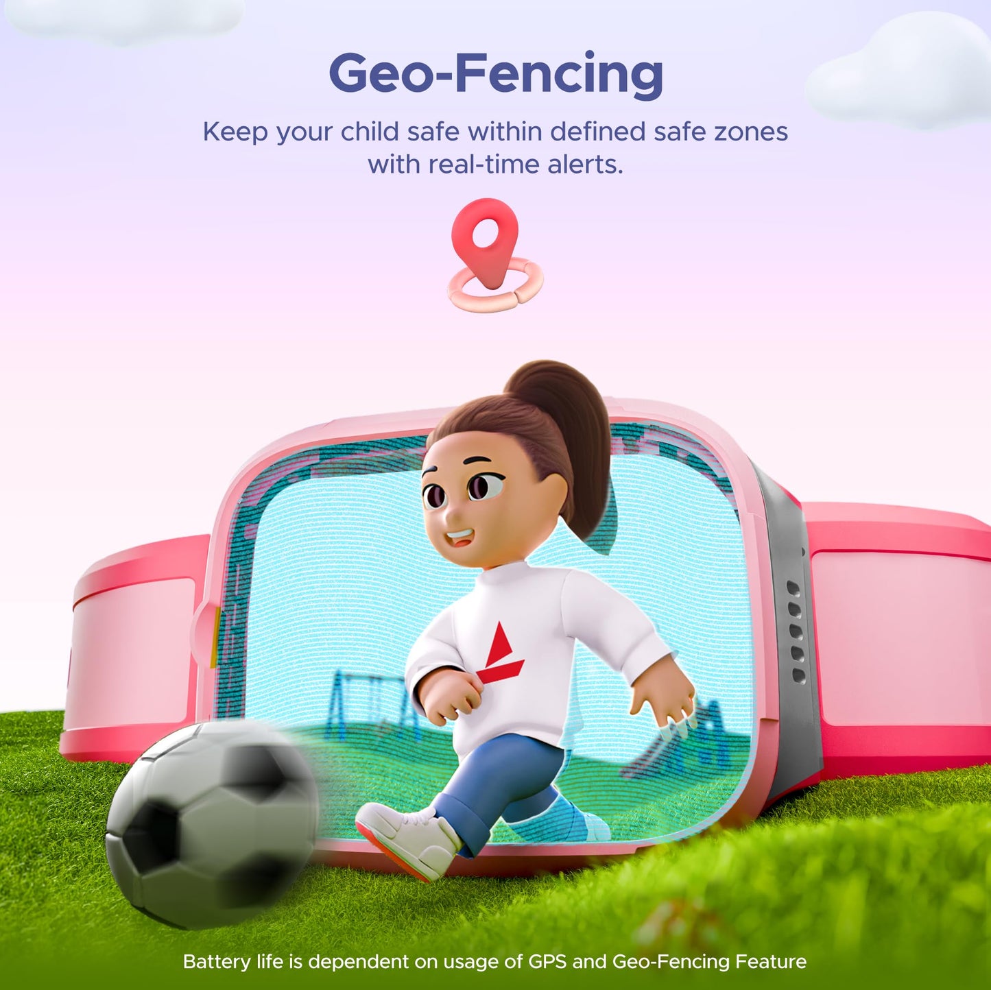 boAt Wanderer Smart Kids Watch w/ 2-Way Video & Voice Calls, SOS, Geo Fencing, Restrict Unknown Calls, Parental Controls,2MP Camera 1.43" (3.6 cm) HD Display Fitness Smart Watch (Candy Pink)