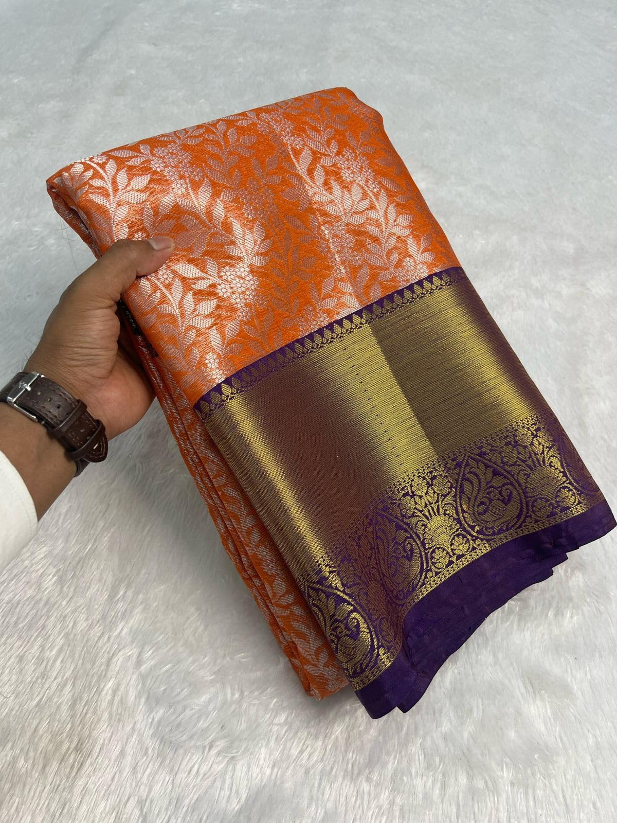 HAIDER ALI AND SONS Pure Banarasi Soft Katan Silk Saree for Women | Traditional Saree Banarsi Design with Blouse Piece for Women & Girls | Jacquard saree 6.50 Meters_10