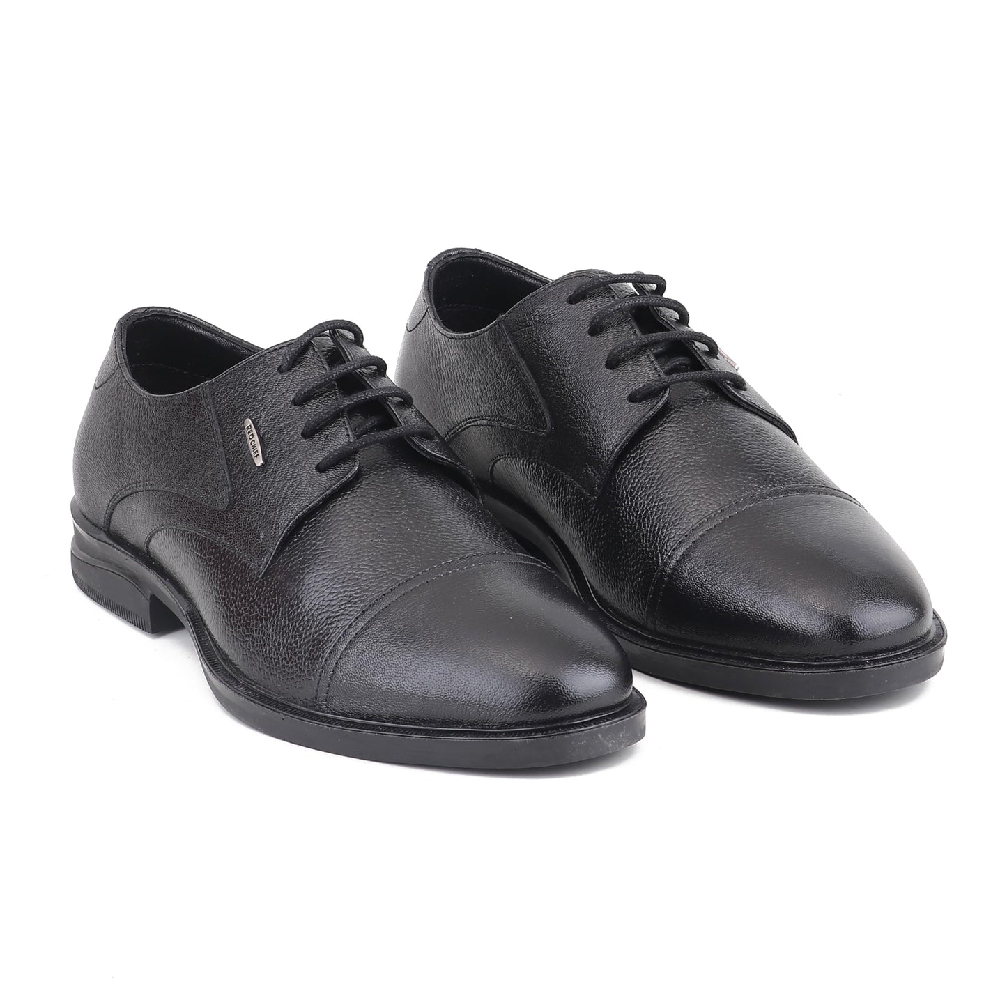 Red Chief Low Ankle Formal Derby Shoes for Men | Black UK06