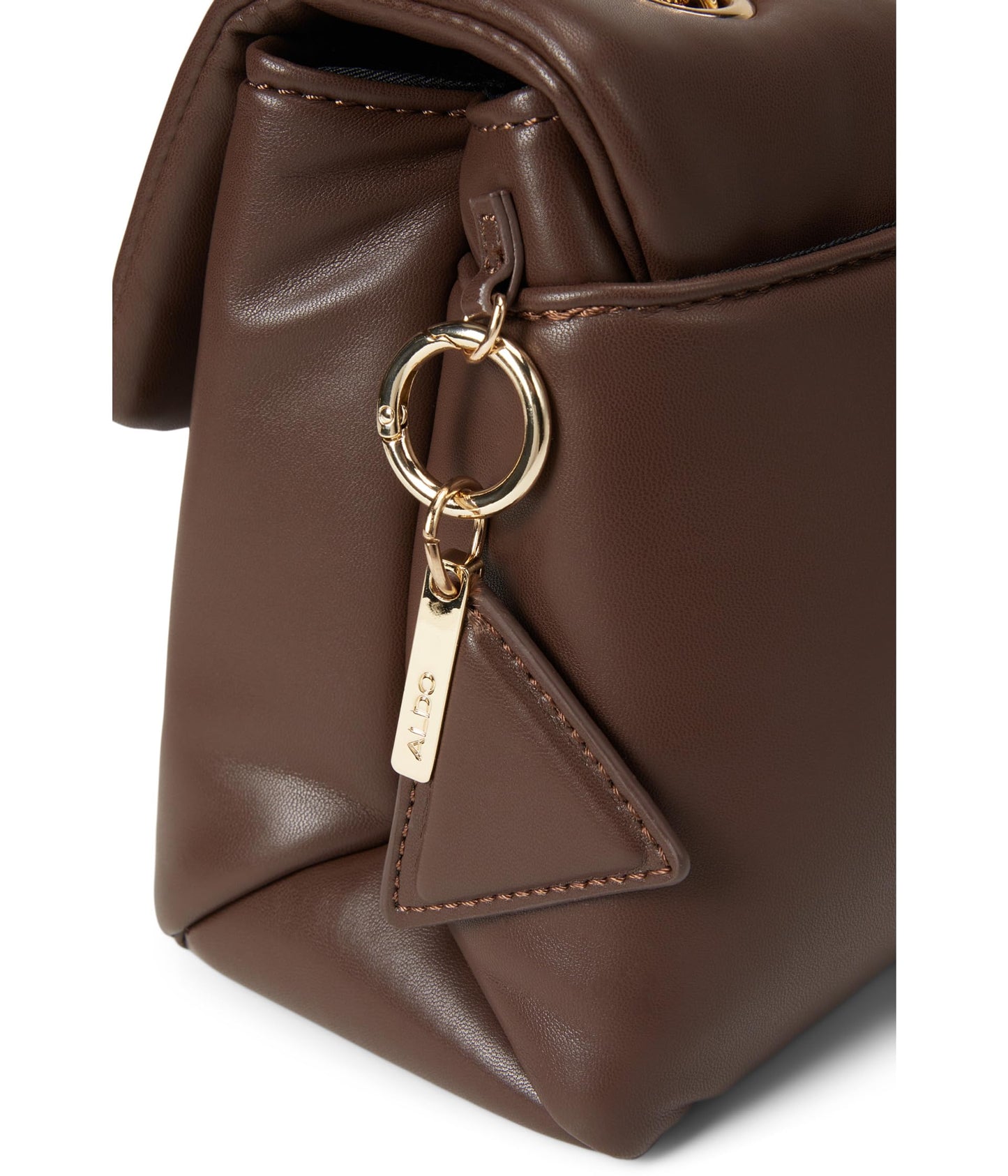 Aldo LARGESOFTPUFF Women's Brown Cross Body Bag