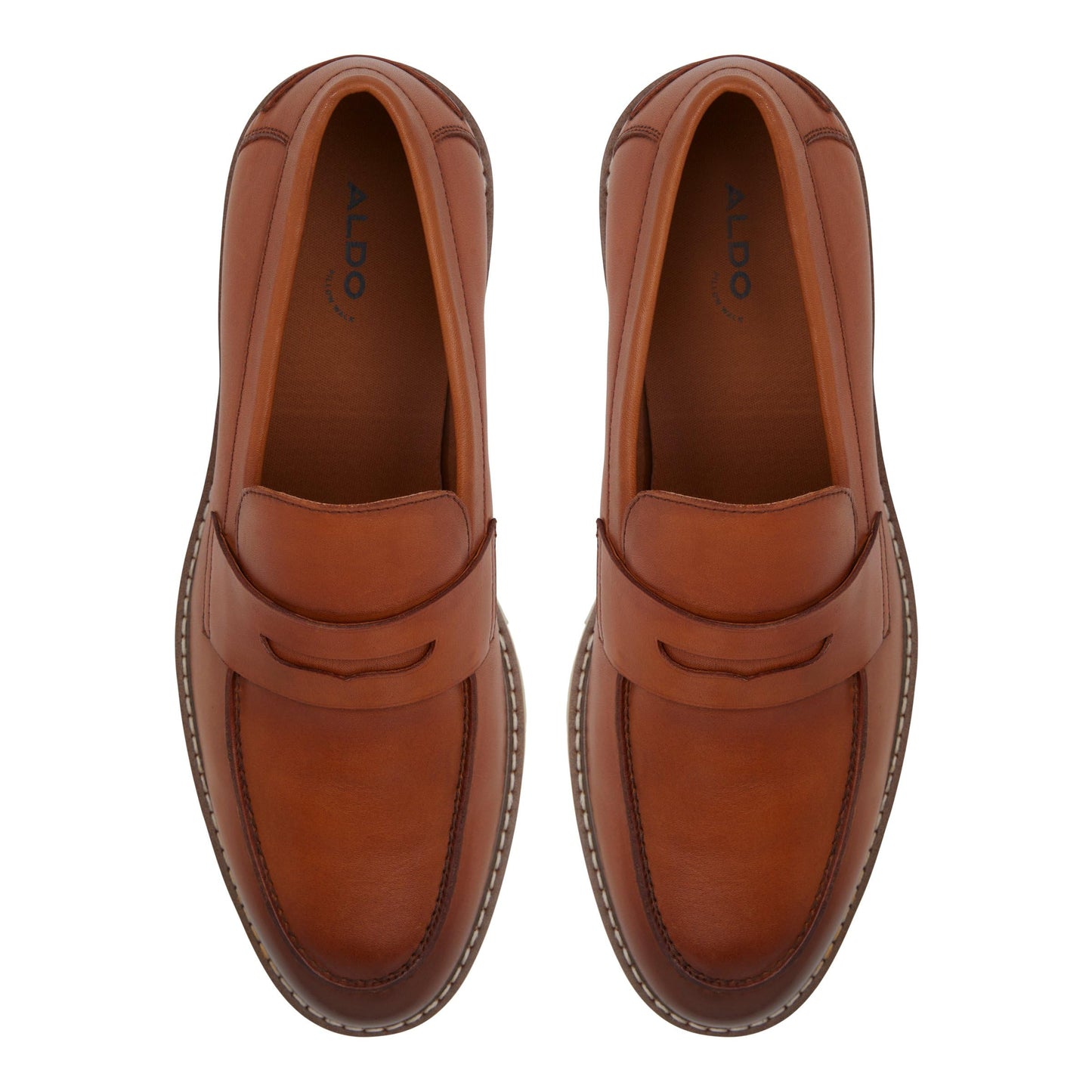 Aldo ZADAR220 Tan Leather Casual Shoes (10)