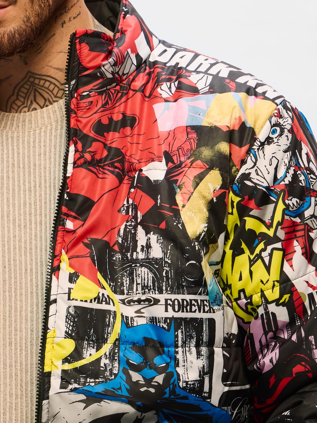 The Souled Store Batman: Gotham City Women and Girls Winter Reversible Puffer Jackets