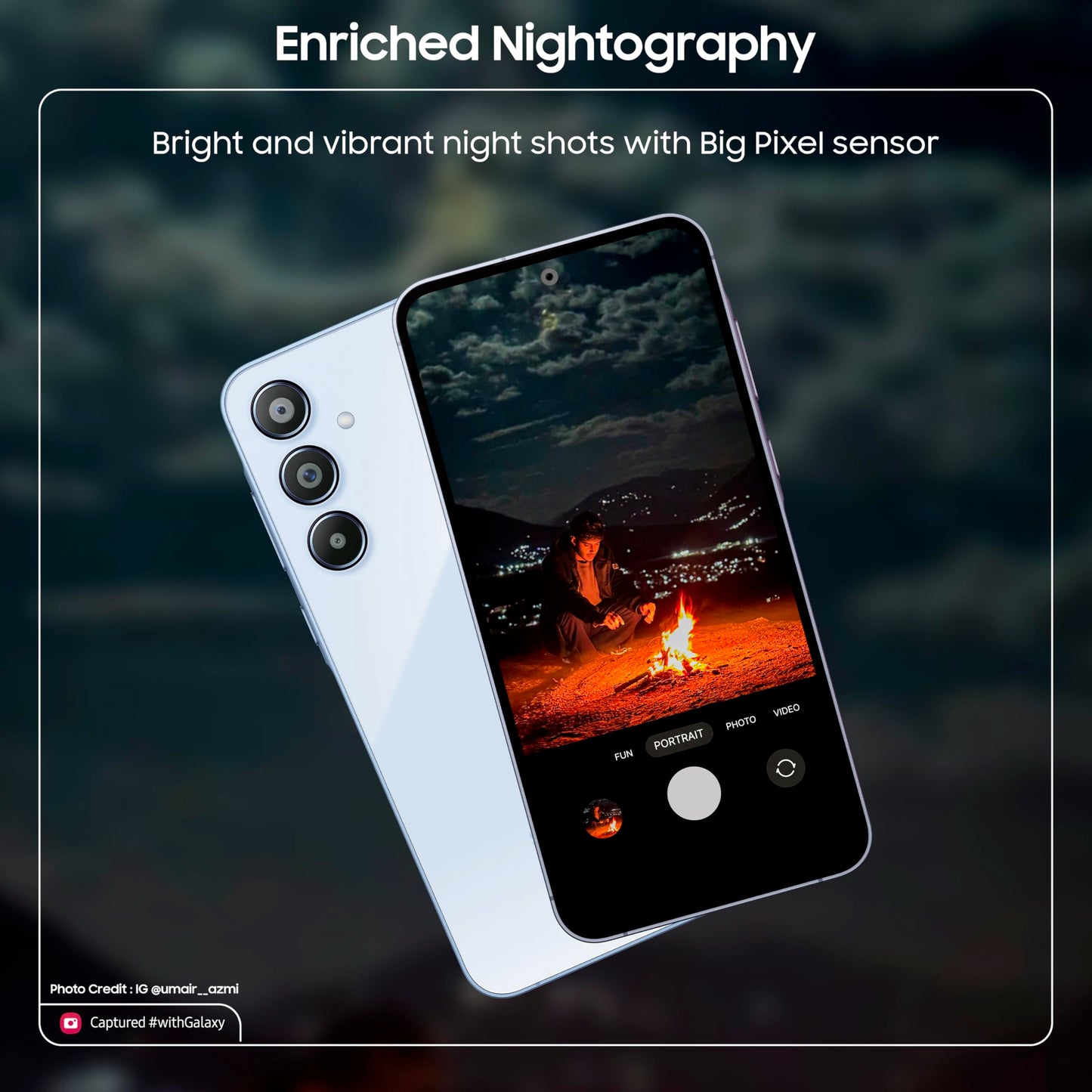 Samsung Galaxy A55 5G (Awesome Iceblue, 8GB RAM, 256GB Storage) | Metal Frame | 50 MP Main Camera (OIS) | Nightography | IP67 | Corning Gorilla Glass Victus+ | sAMOLED with Vision Booster