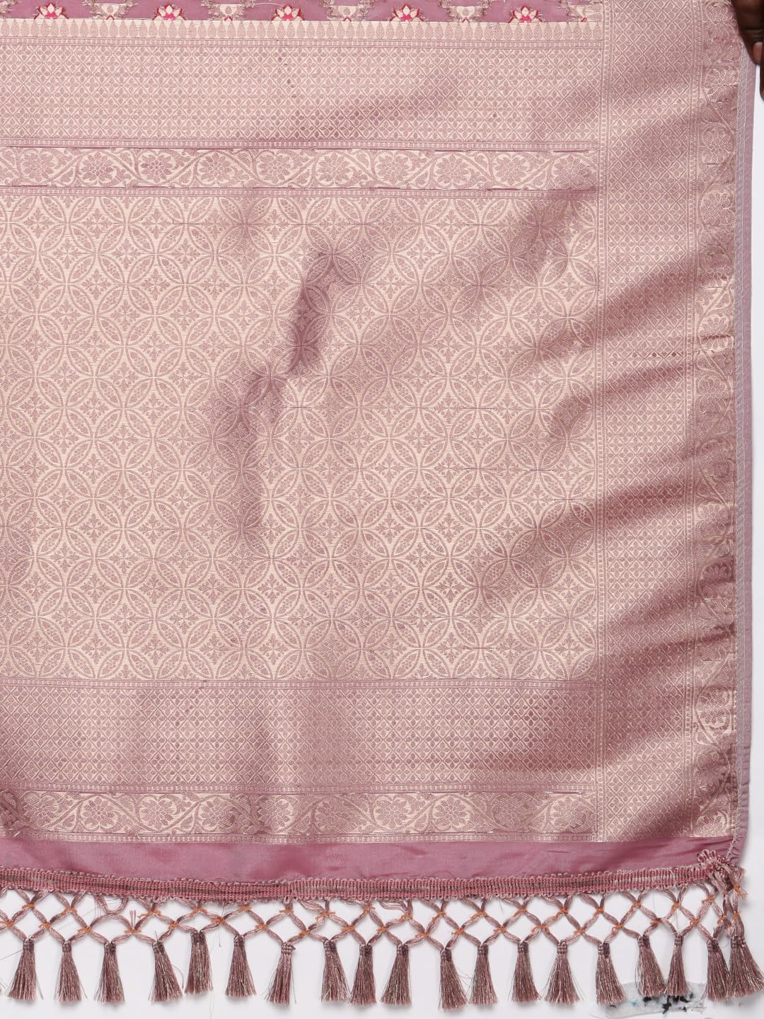 MOHEY Purple Art Silk WEAVE Saree for Women