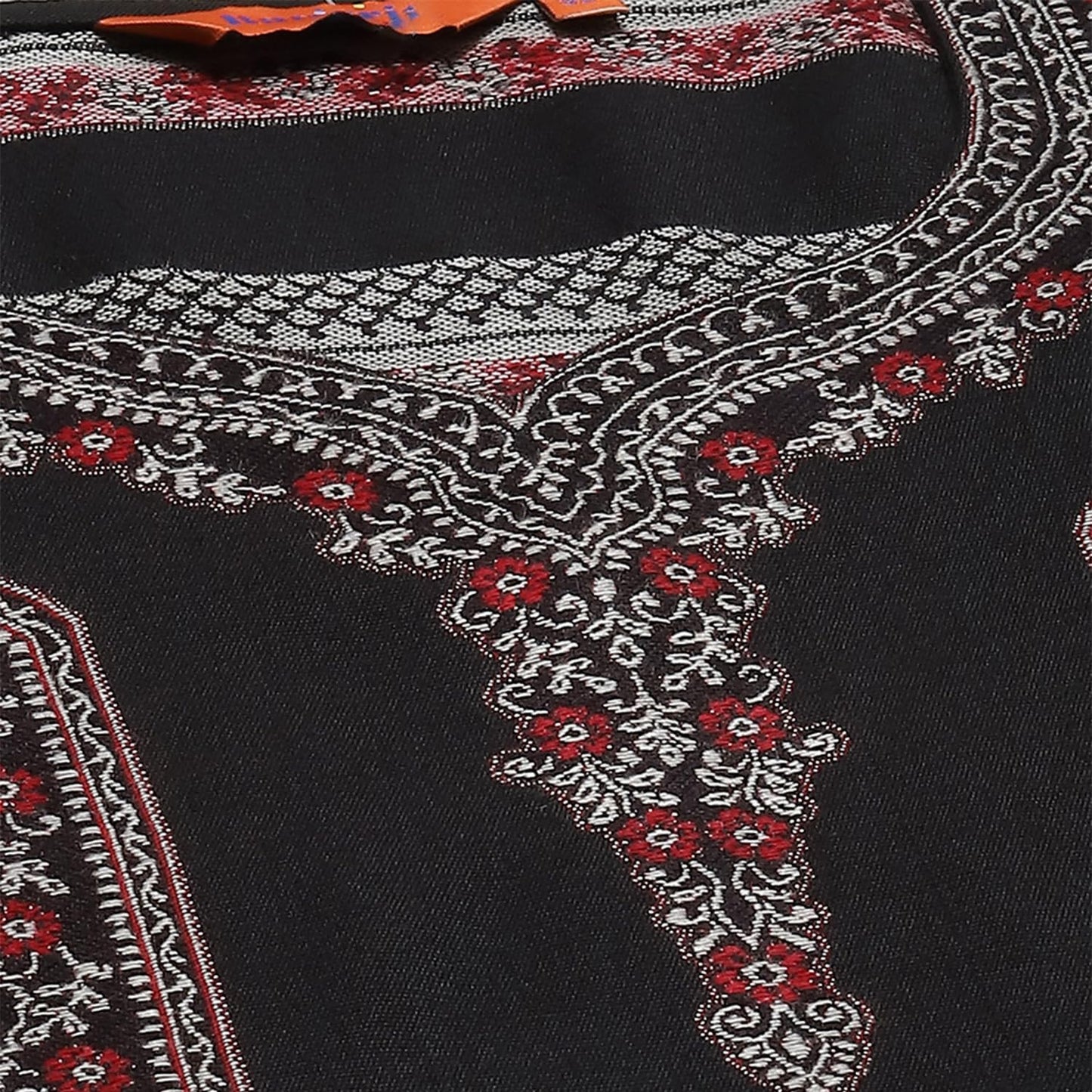 Rangriti Women Polyester Blend Yarndyed Suit Set (RSKWINTERW17232_Black_M)