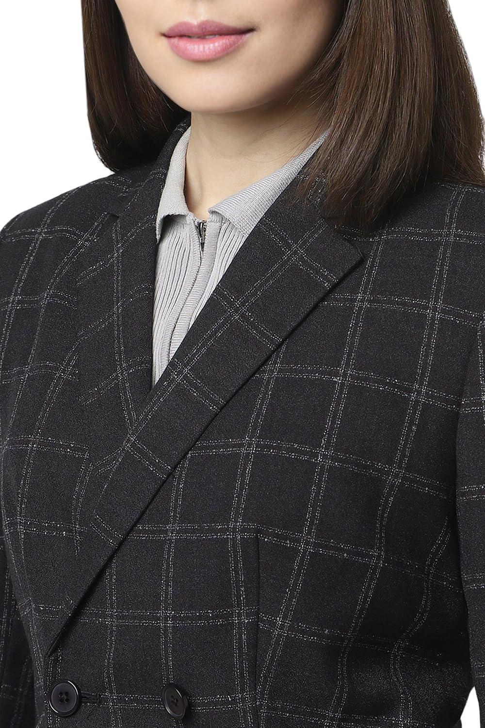 Van Heusen Women's Blazer (VWBZFRGHS34229_Black_L