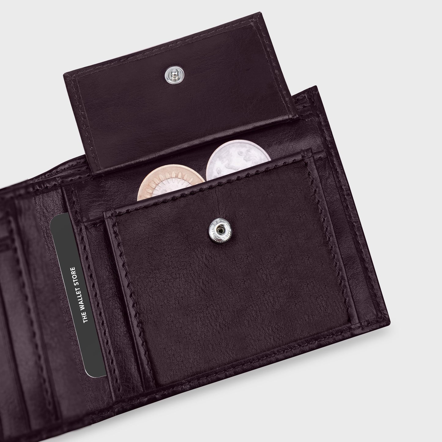 The Wallet Store Personalized Belt & Wallet Gift Set | with Name | Leather | Best Gift for Brother, Husband, Boyfriend, Father, Etc. (Brown)