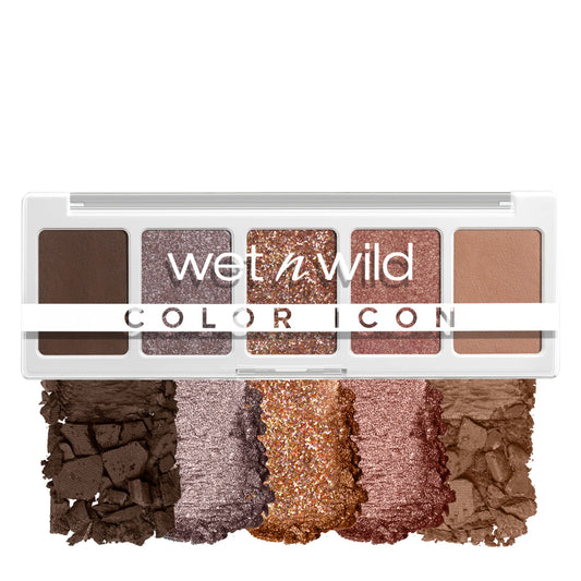 Wet n Wild Color Icon 5-Pan Palette-Camo-Flaunt, Eyeshadow Palette, 5 Richly Pigmented Colors for Everyday Makeup, Long-Lasting and Easy to Blend Formula, Camo-Flaunt Matte Finish