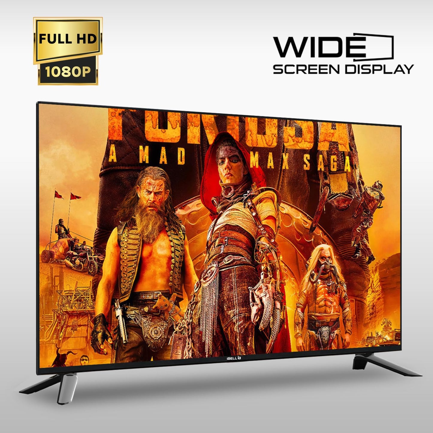 IBELL 109cm (43 inches) Frameless Google LED TV - Full HD, Android 11.0, Smart Features, Crisp Display, Sleek Design (GTV43E, Black)