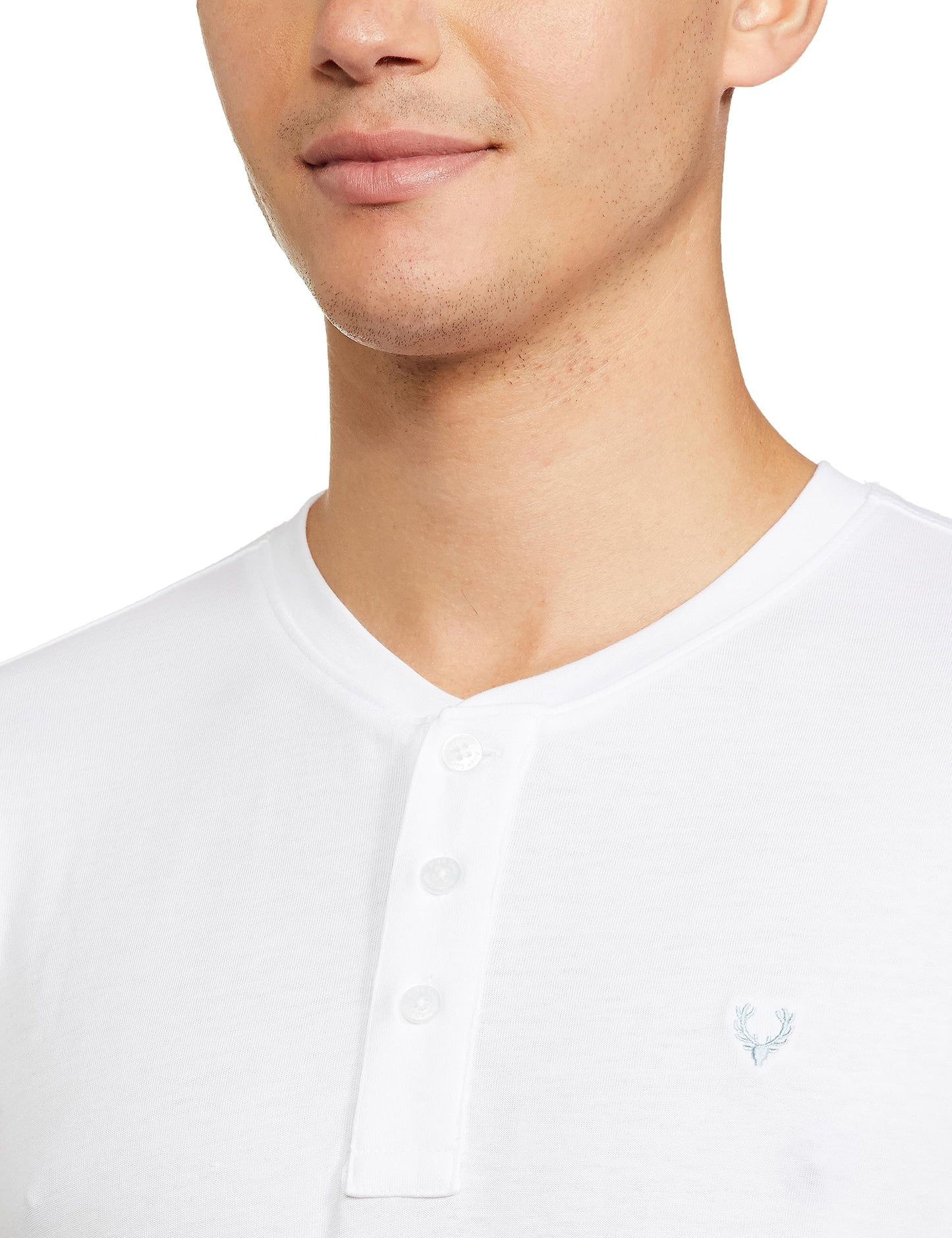Allen Solly Men's Slim Fit T-Shirt (ASKHCUSGPI38374_White XL)