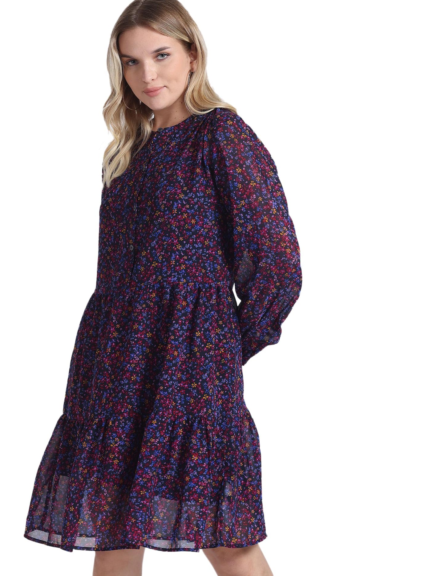 Tommy Helfiger Women Blue Color Dress (XL)