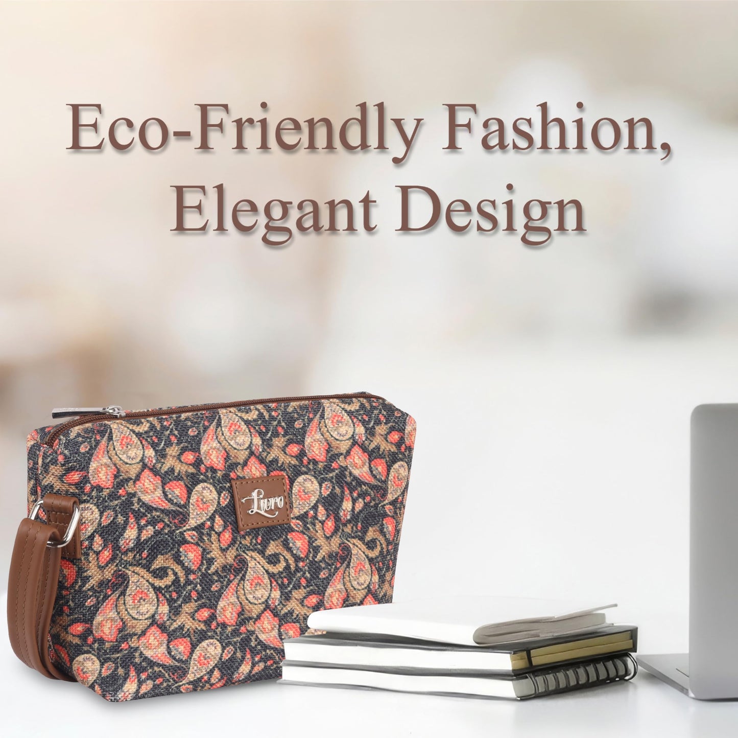 LIVRO Stylish Vegan Leather Sling Bag for Women – Latest Trendy Crossbody Sling Bag for Girls | Lightweight & Durable slingbag for Everyday Casual Use, Travel & Outings | LV Carry Bag
