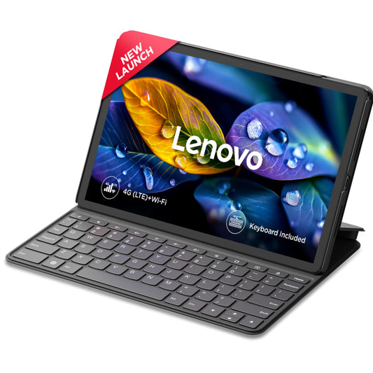 Lenovo Tab K11 with Keyboard| 4G (LTE) + Wi-Fi | 8 GB RAM, 128 GB ROM (Expandable Upto 1 TB)| 11 Inch Screen, 90 Hz Refresh| Quad Speaker with Dolby Atmos| 13 MP Rear Cam with Flash|Luna Grey