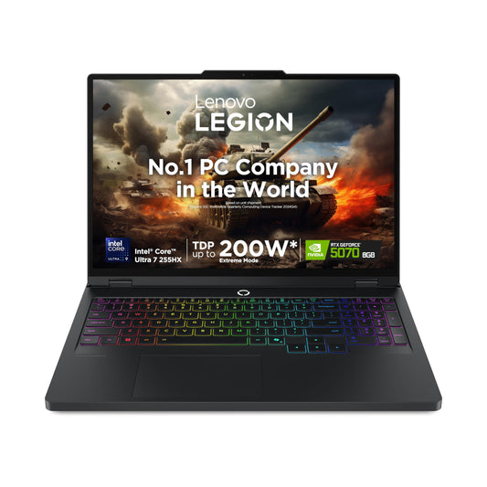 Lenovo Legion Pro 5 2025 Intel Core Ultra 9 275HX | NVIDIA RTX 5070 8GB (32GB RAM/1TB SSD/WQXGA OLED/165Hz/16 (40.6cm)/Windows 11/Office 2024+AI Now/Black/2.4Kg), 83F3007BIN AI Powered Gaming Laptop
