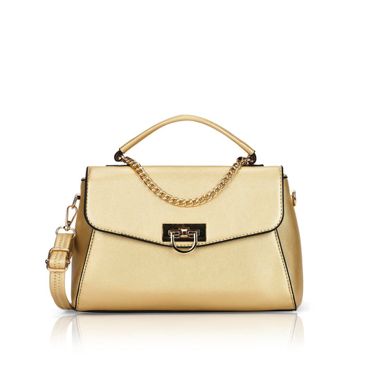 Lavie Luxe Women's Pine Flap SmallSolid Colourblock Satchel Handbag for Women | Satchel Bag for Work | Ladies purse | Stylish Shoulder Bag | Ladies Gift