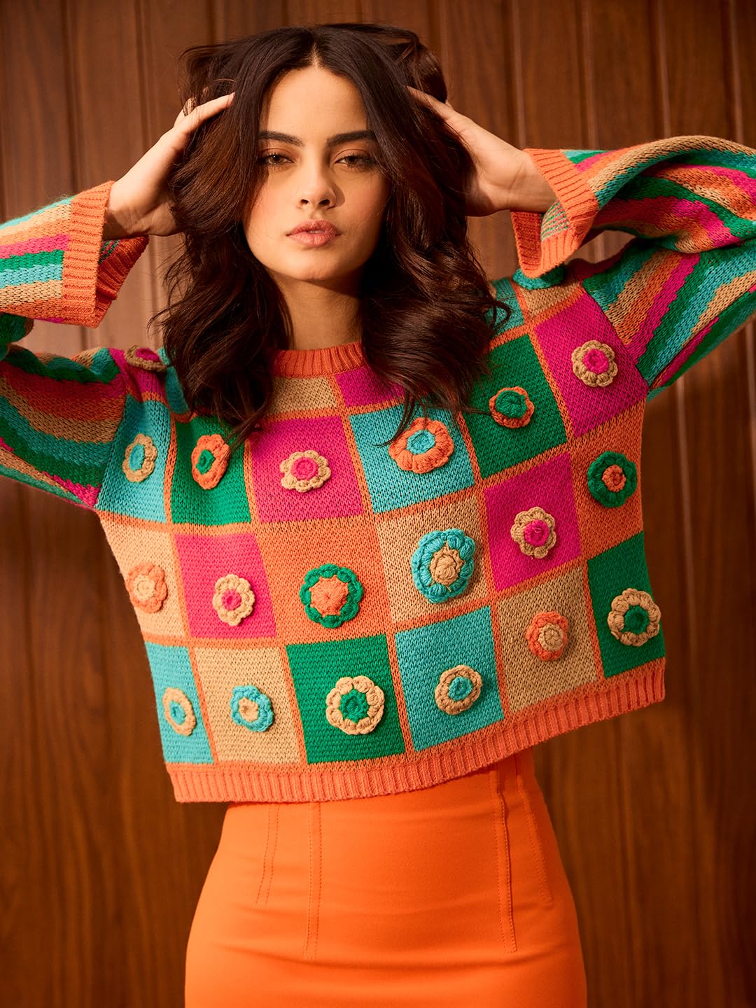 The Souled Store Originals : Honeysuckle Women Oversized Sweater