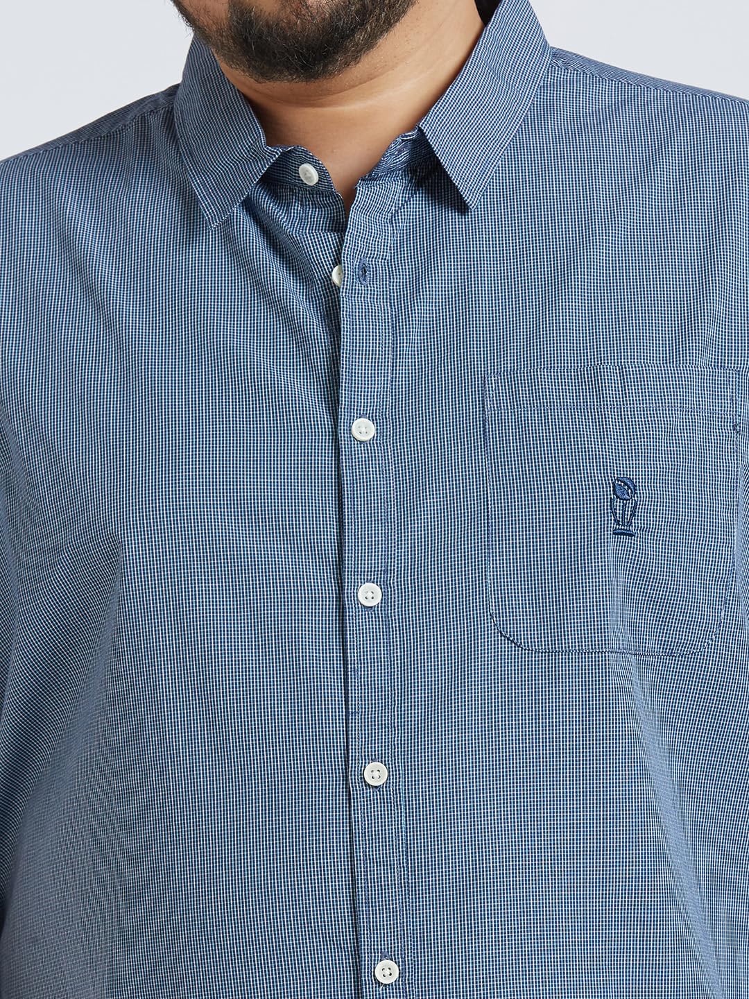 Thomas Scott Mens | Half Sleeve | Solid | Regular Fit Plus Size | 100% Cotton | Spread Collar | Casual Shirts (Available in Plus Size) (Dark Blue_6XL)
