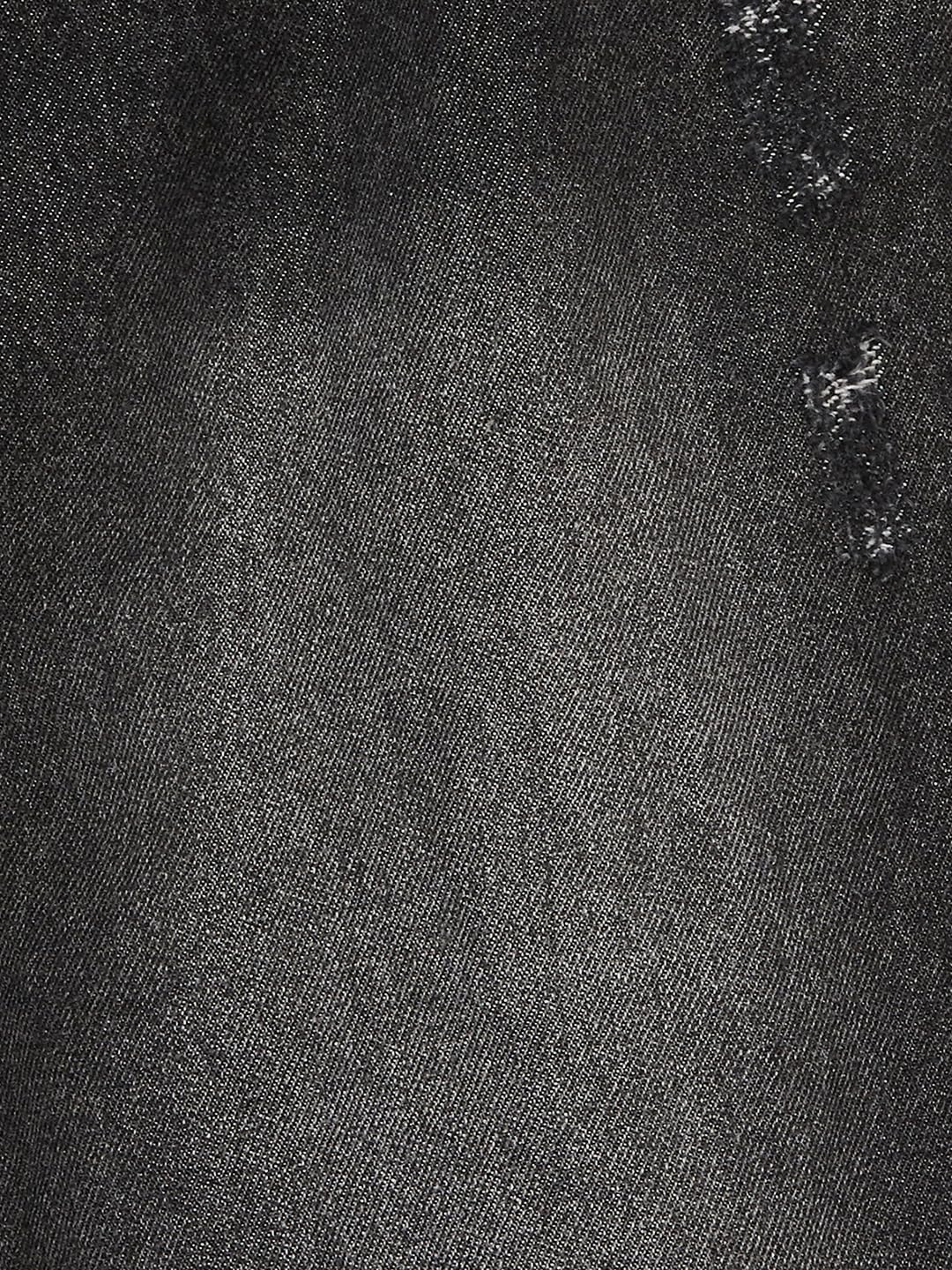 Max Girls Washed Barrel Fit Jeans (Black_12-14 Y)