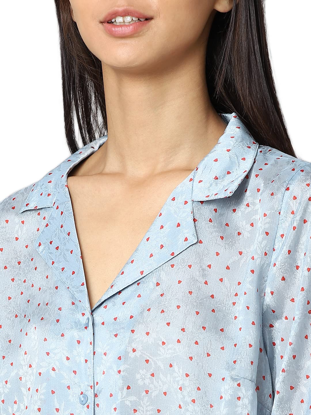 ONLY Women's Polyester Solid Regular Shirt
