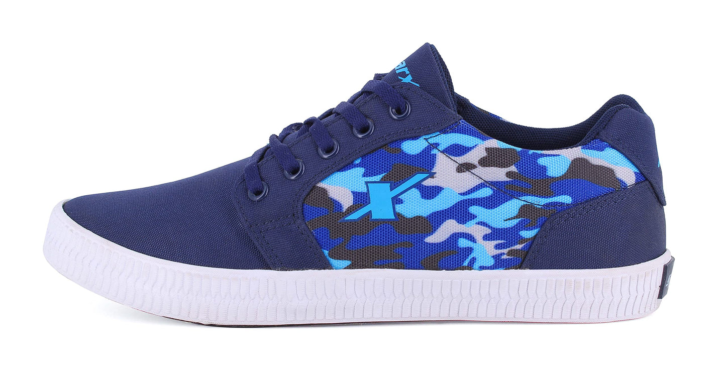 Sparx mens Sneaker (Navy Blue Camouflage_7 UK_SM-725)