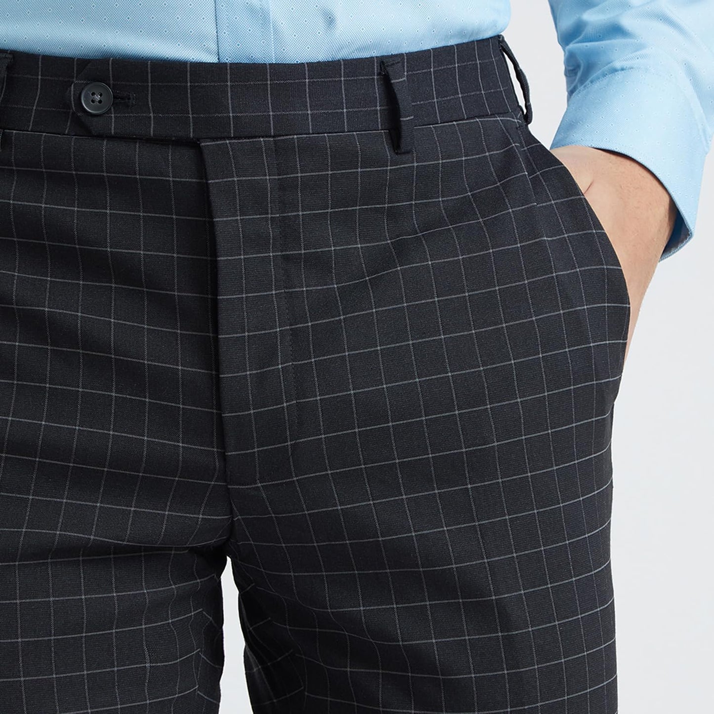 PARK AVENUE Men's Slim Pants (PMTY07055-B8_Black