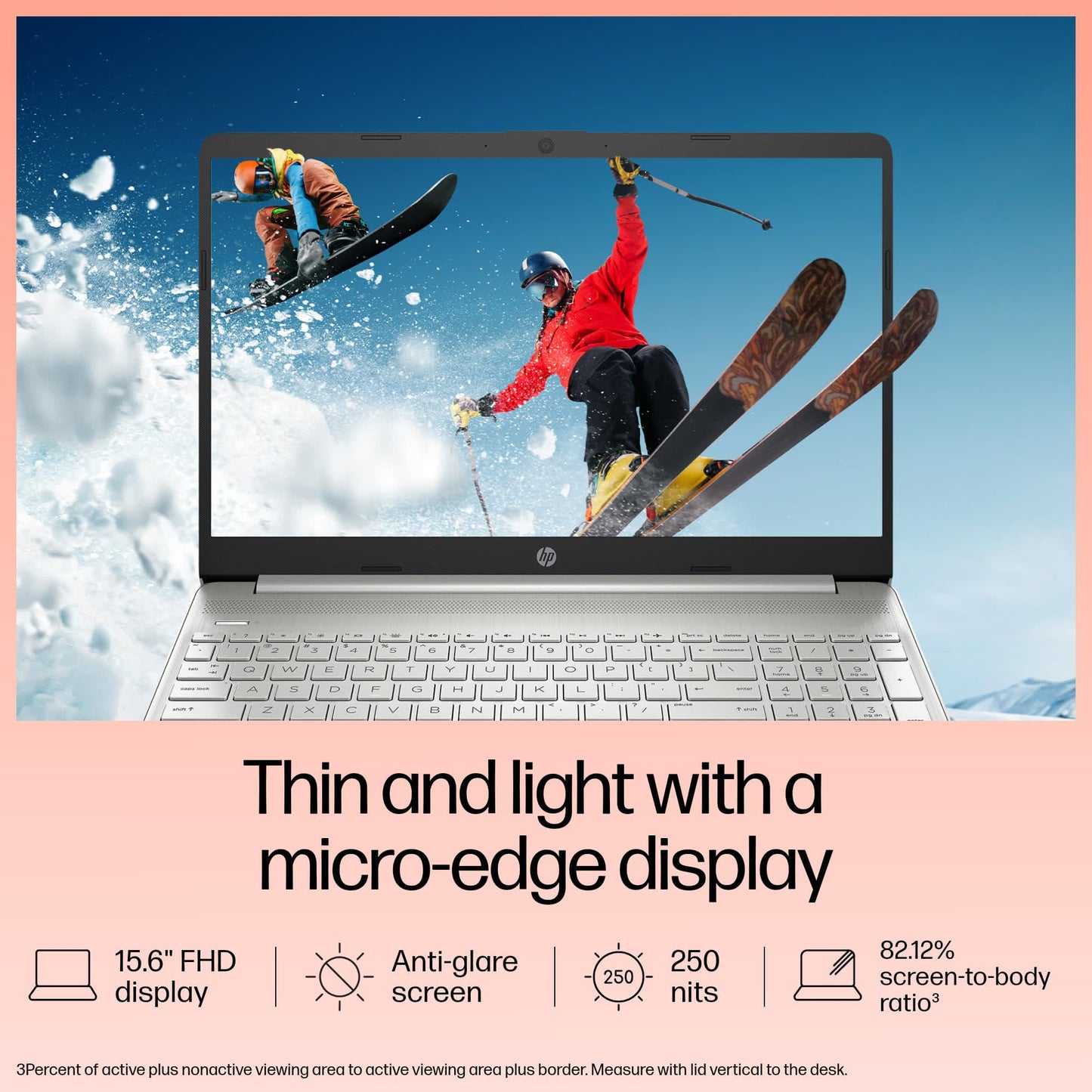 HP 15s, 12th Gen Intel Core i5-1235U,16GB DDR4, 512GB SSD (Win11, Office21, Silver, 1.69kg) Anti-Glare,15.6-inch(39.6cm), FHD Laptop, Intel Iris Xe Graphics, Backlit KB, HD Camera, fq5330TU