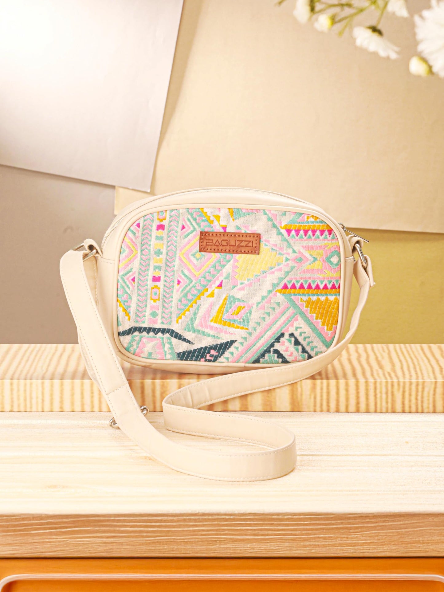 BAGUZZI Handmade Vegan Leather Women's Sling Cross-Body prefix_BZ_With Adjustable Shoulder Strap