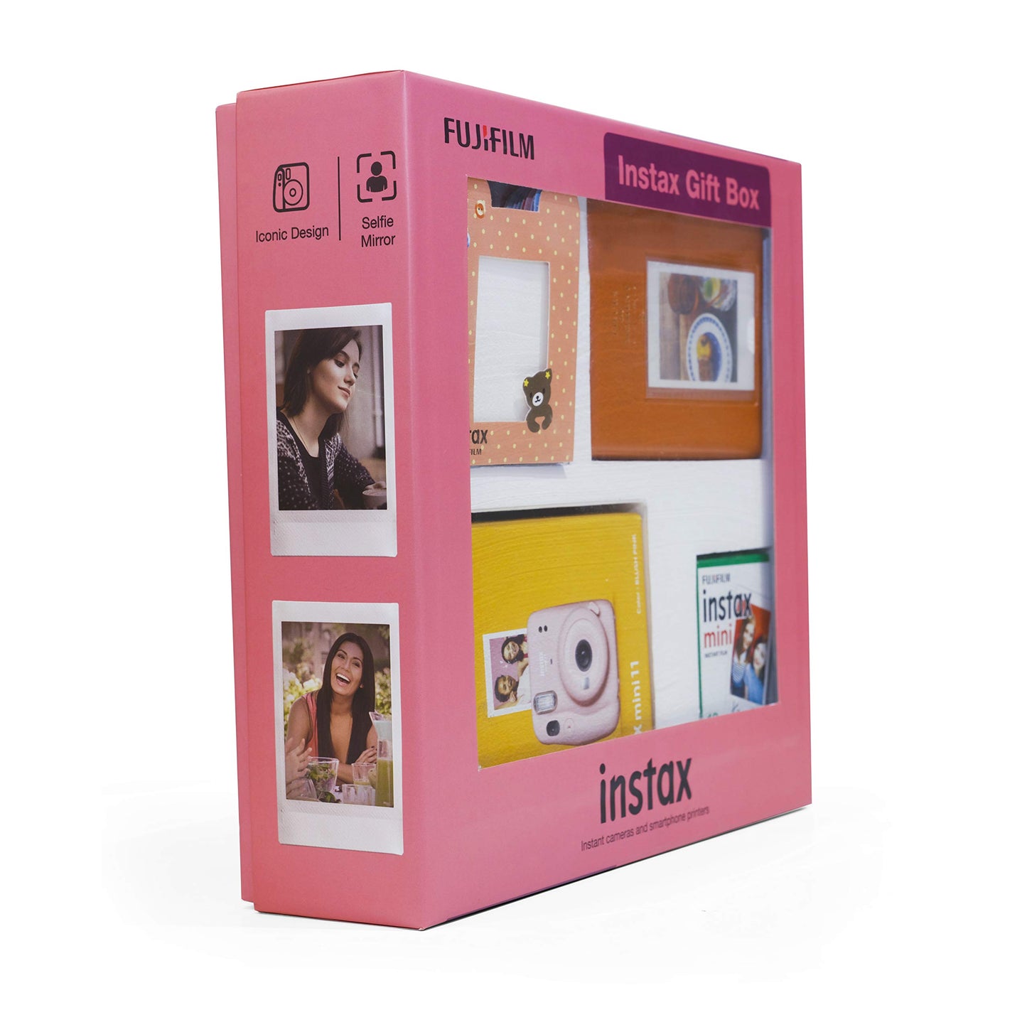 Fujifilm Instax Mini 11 Instant Camera (Blush Pink) Gift Box with 10 Shots