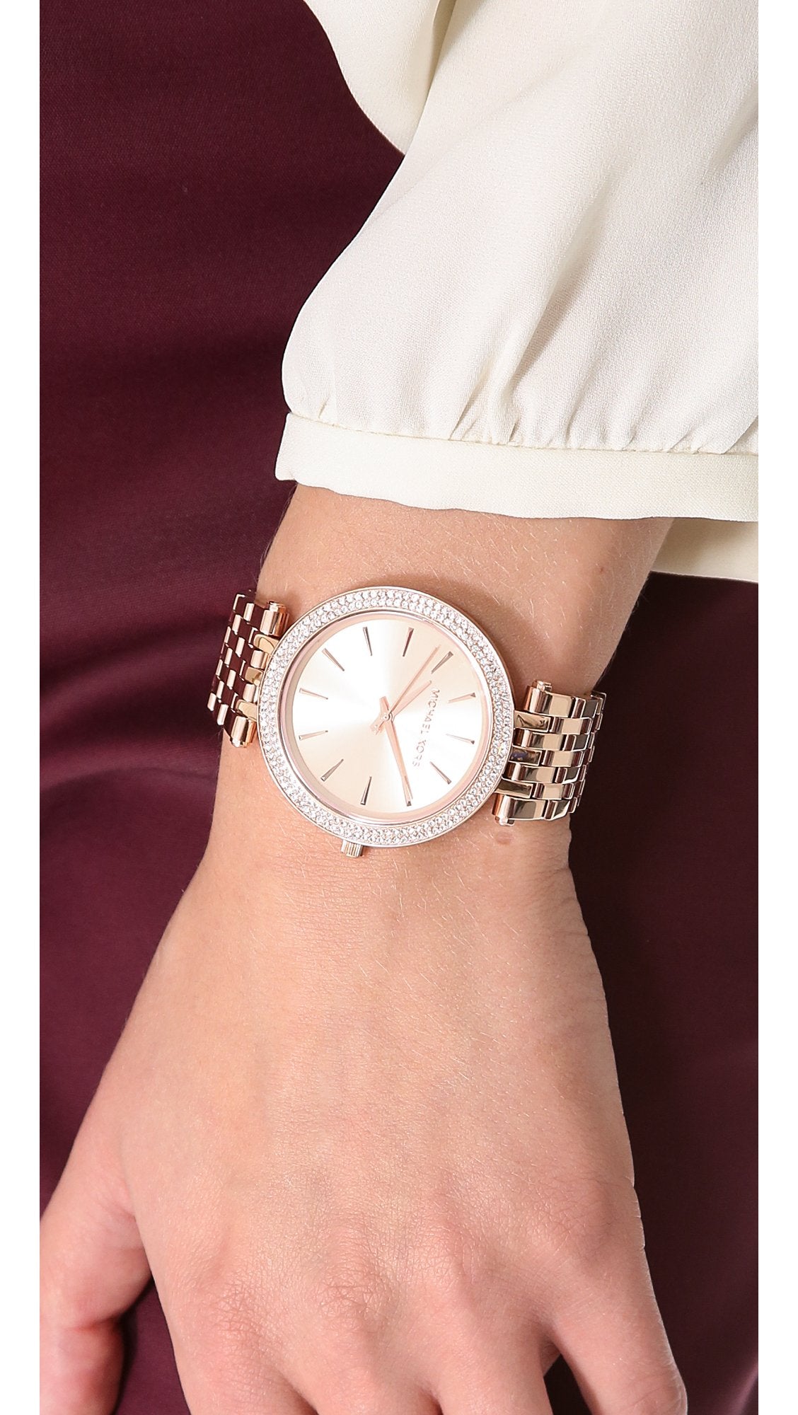 Michael Kors Analog Rose Gold Dial, Band Women's Watch - Mk3192
