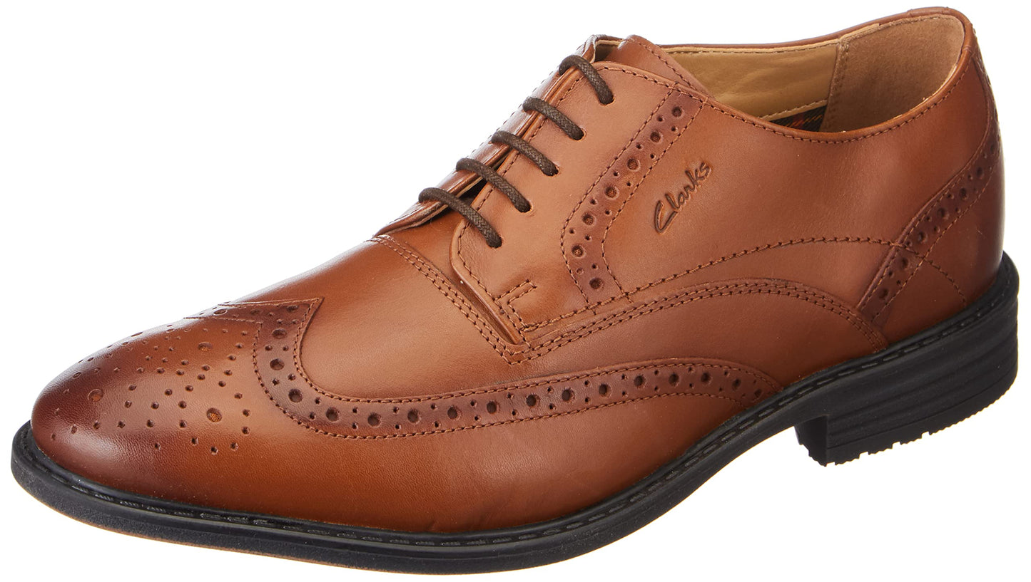 Clarks Quinwood Wing Dark Tan Lea