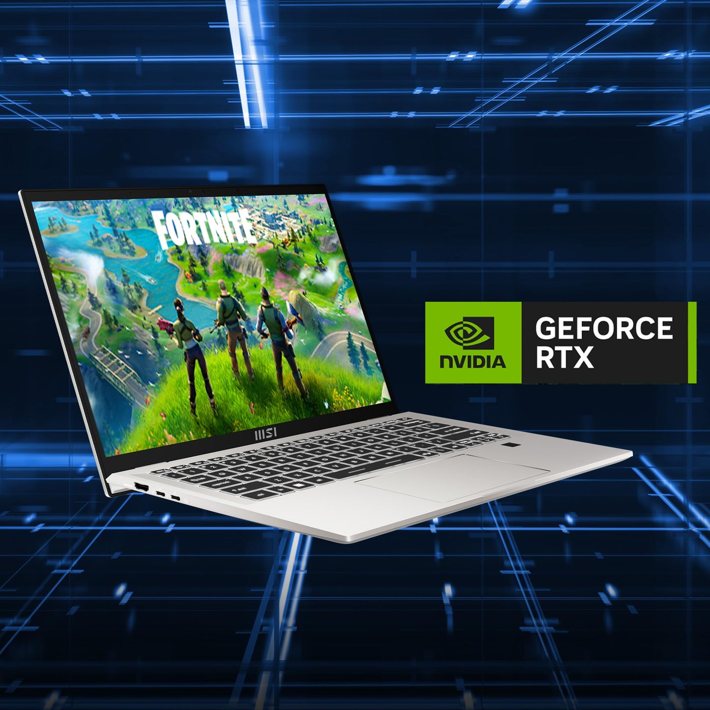 MSI Prestige 14H, Intel 12th Gen. i5-12450H, 36CM FHD+ 60Hz Laptop (8GBx2/512GB NVMe SSD/Windows 11 Home/NVIDIA RTX 2050, GDDR6 4GB Graphics/Urban Silver/1.49Kg), B12UCX-412IN