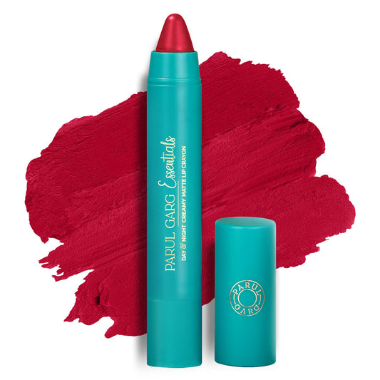 Parul Garg Beauty Creamy Matte Lip Crayon | Soft Matte & Hydrating Formula with Almond Oil & Vitamin E | Rich Pigment & Comfortable Wear | 100% Vegan (Show Stopper 12)
