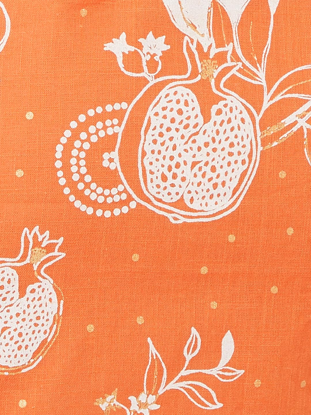 Max Women's Cotton Blend Regular Kurta (PESKFE25ST_Rust