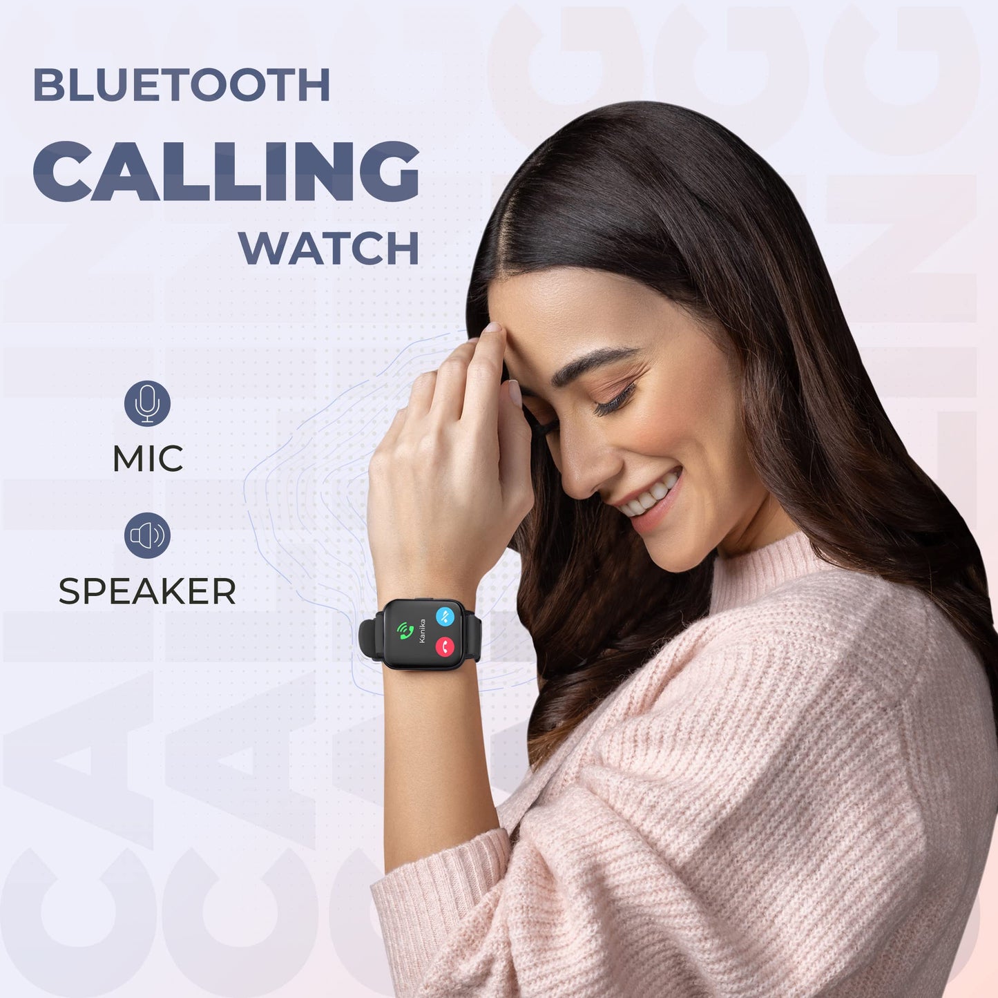 HAMMER Pulse 3.0 Bluetooth Calling Smart Watch with IP67 Rating & 1.69" Large Display with SpO2 Monitoring, Full Touch Screen & Multiple Watch Faces with Camera & Music Control (Black)