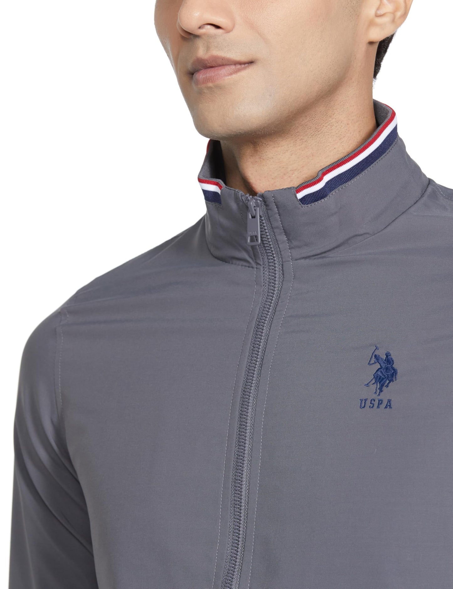 U.S. Polo Assn. High Neck Long Sleeve Casual Jacket