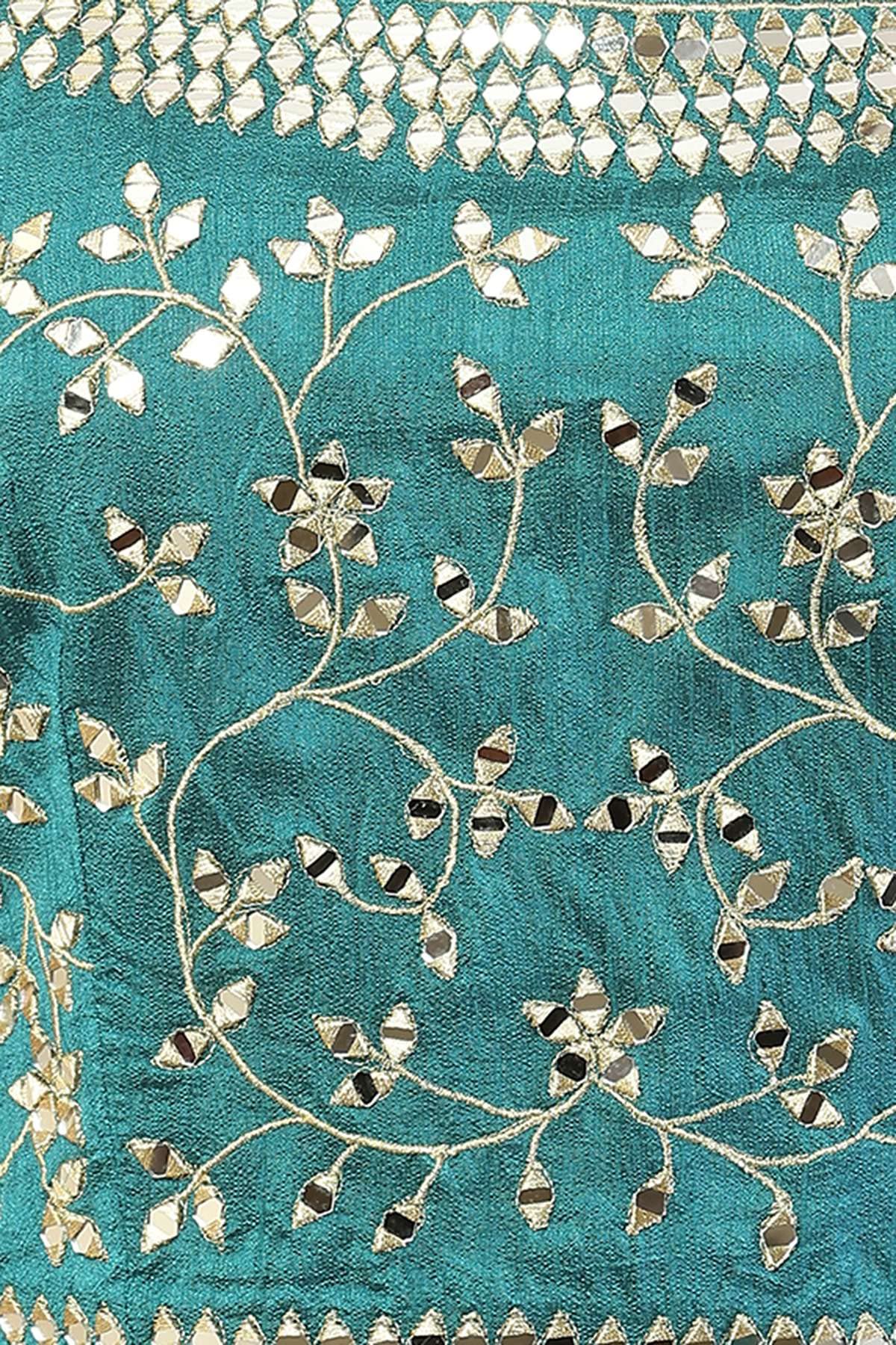 Soch Female Green Floral printed Lehenga choli set