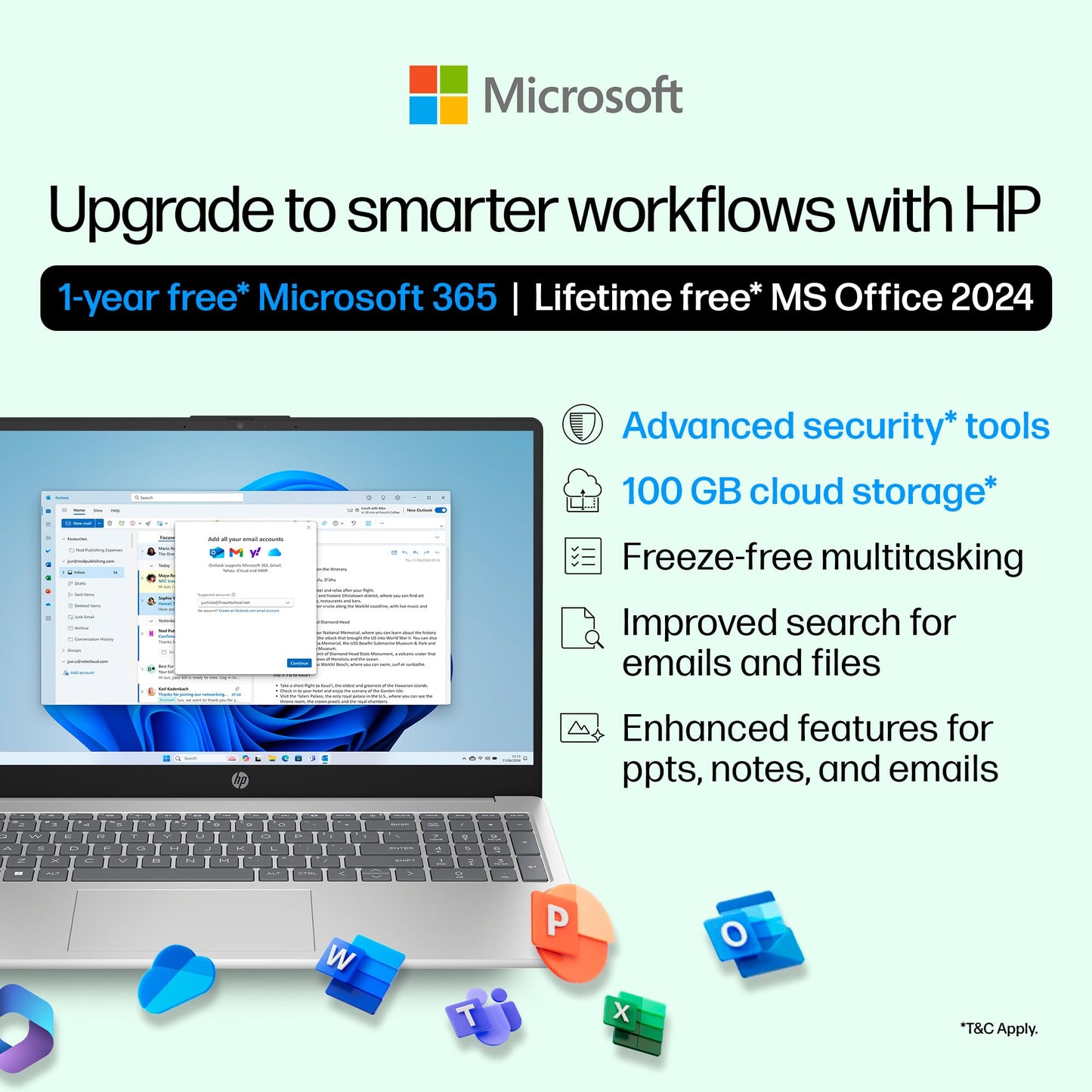 HP 15, 13th Gen Intel Core i7-1355U (16GB DDR4, 512GB SSD) Microsoft365* Office2024, Win11, 15.6inch(39.6cm) FHD Laptop, Intel Iris Xe, FHD Camera w/Privacy Shutter, Backlit, Silver, 1.59kg, fd0468tu