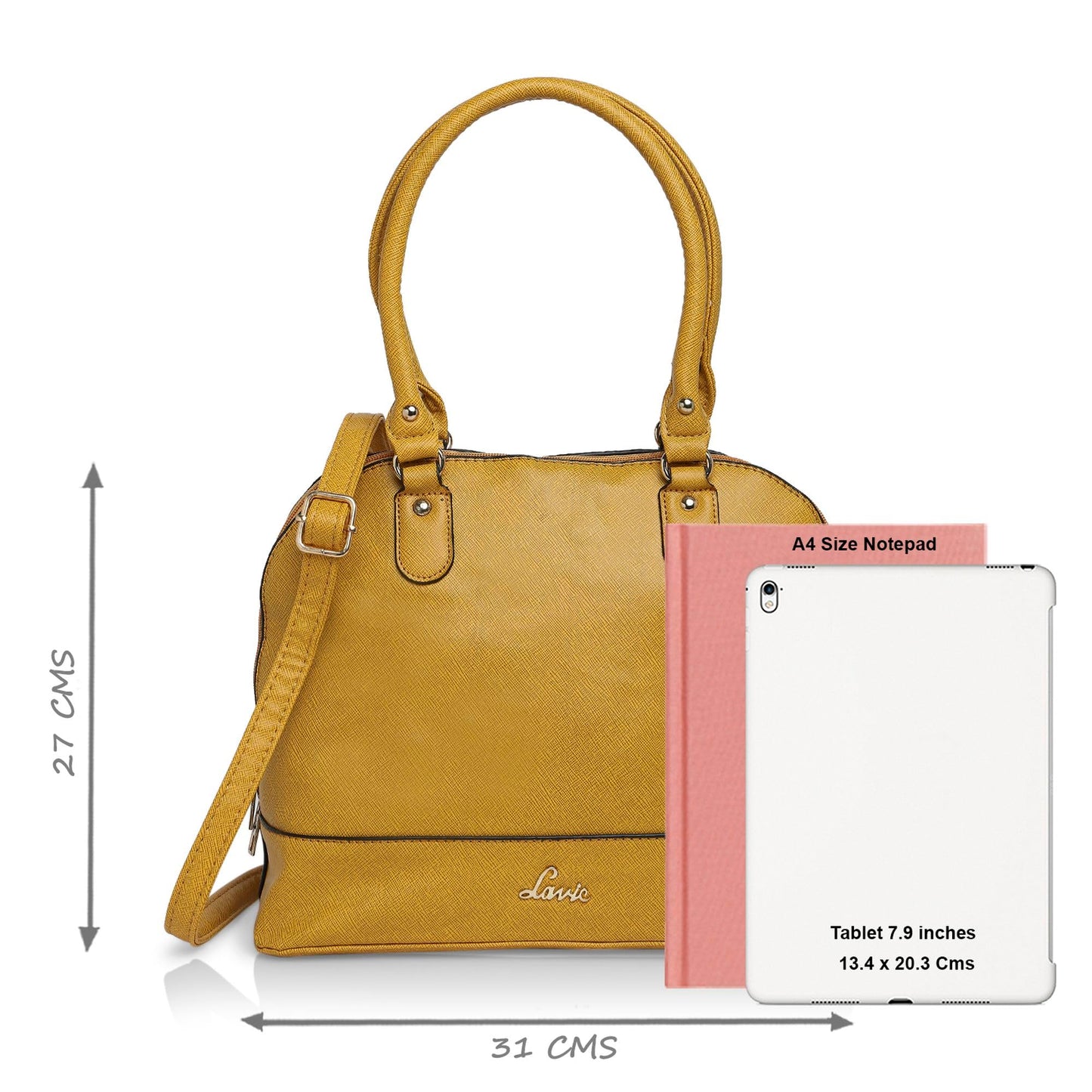 Lavie Women's Satchel Handbag (Ocher Yellow)