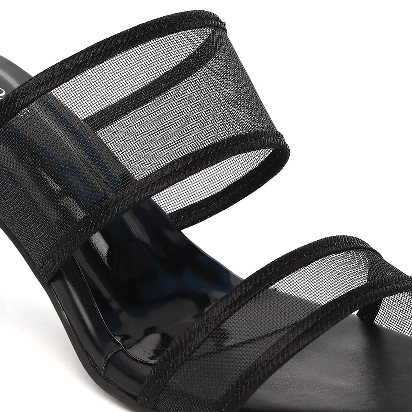 Marc Loire Womens Slip-On Block Heel Fashion Sandals - Black 6 Uk