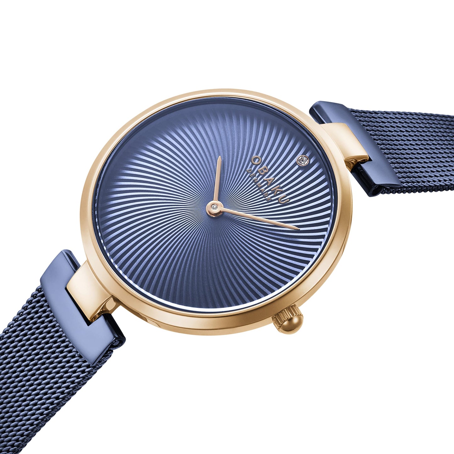 Obaku Diamant Ocean Analog Blue Dial Women's Watch-V256LXVLML