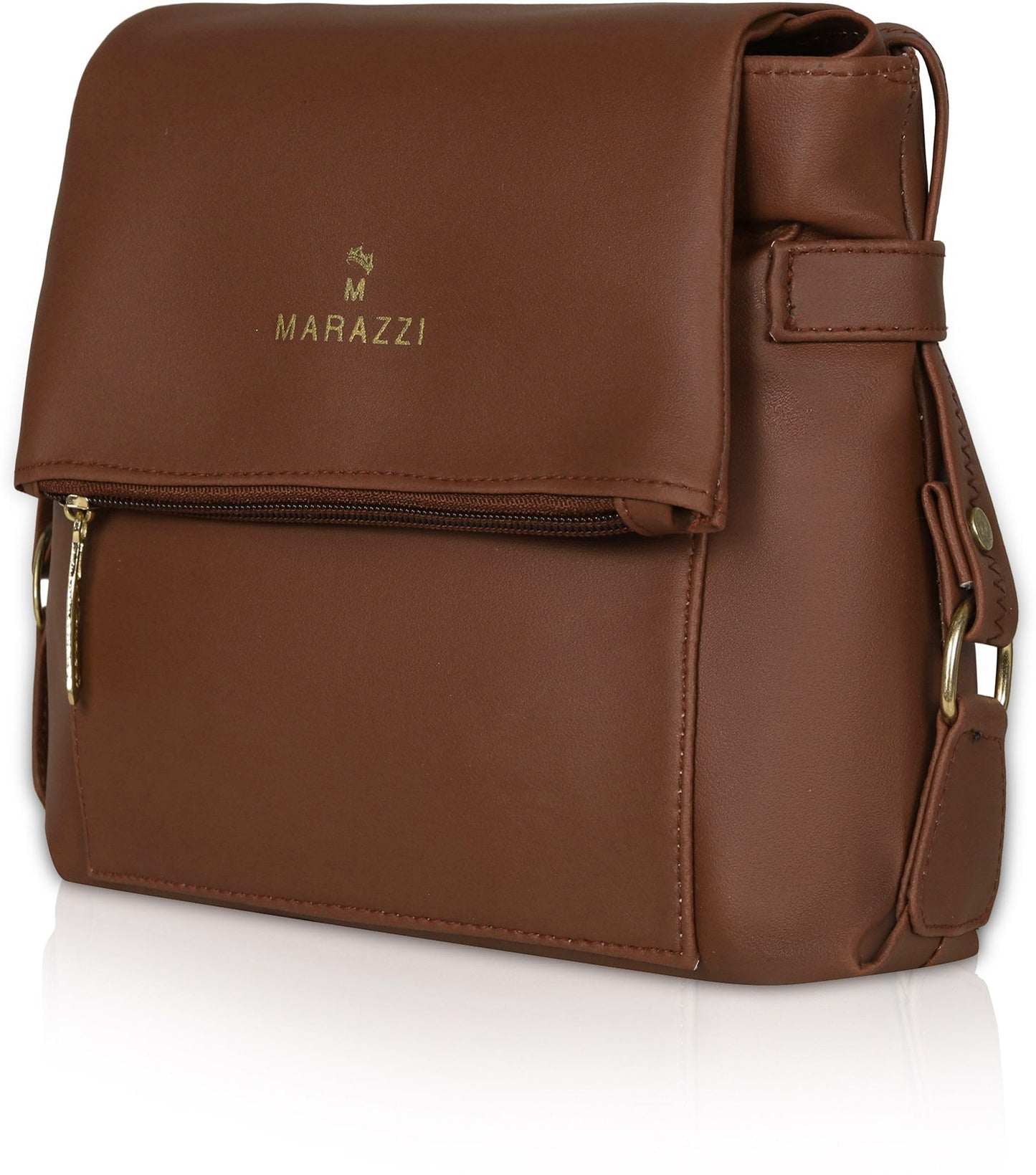 M MARAZZI Tan Sling Bag for Women | Lightweight Crossbody Bag | Adjustable Strap, Multi-Compartment, Durable & Hands-Free | Daily Use, Travel & Outdoor Bag