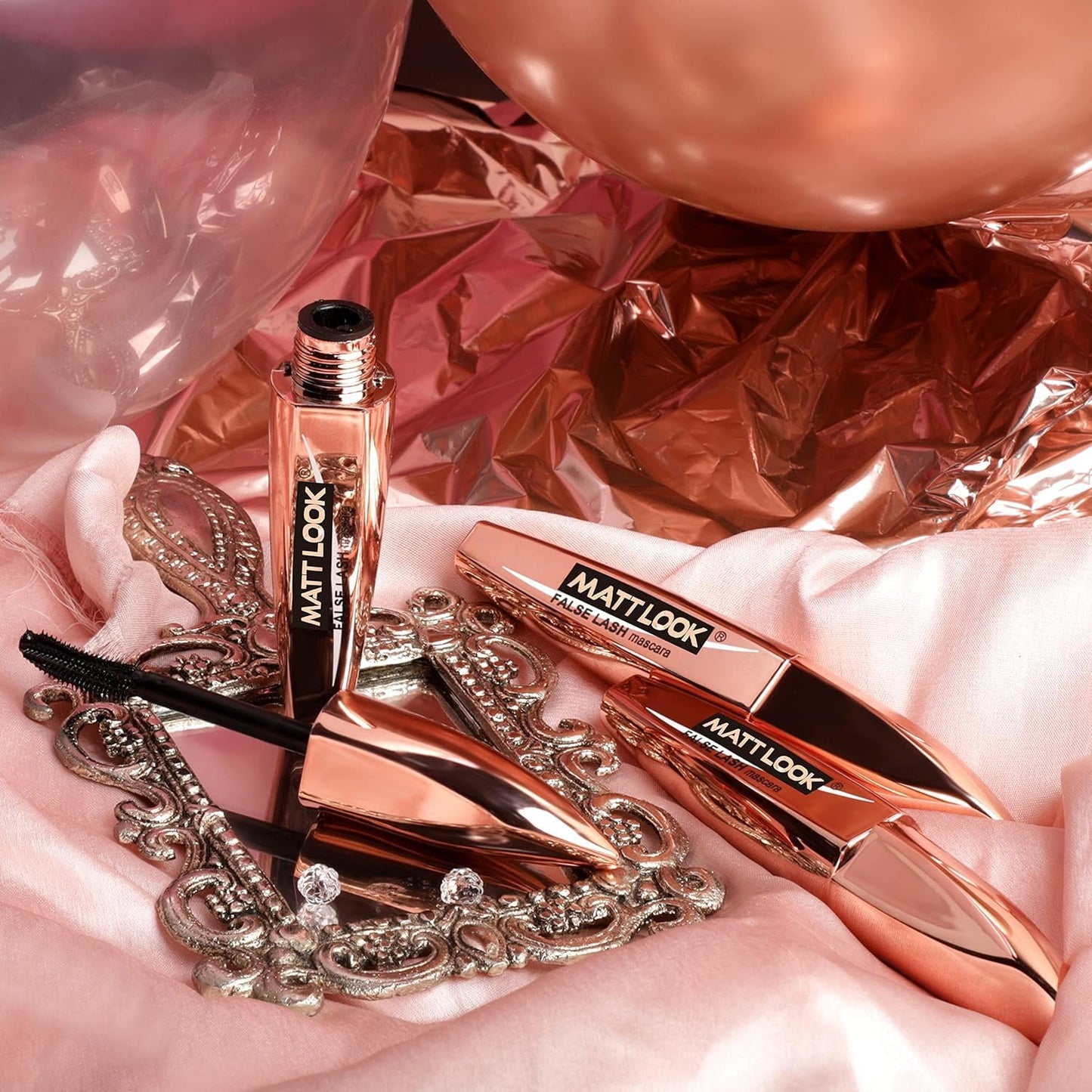 MATT LOOK Eye Makeup Curl & Volume Waterproof False Lash Mascara, Black (12ml)