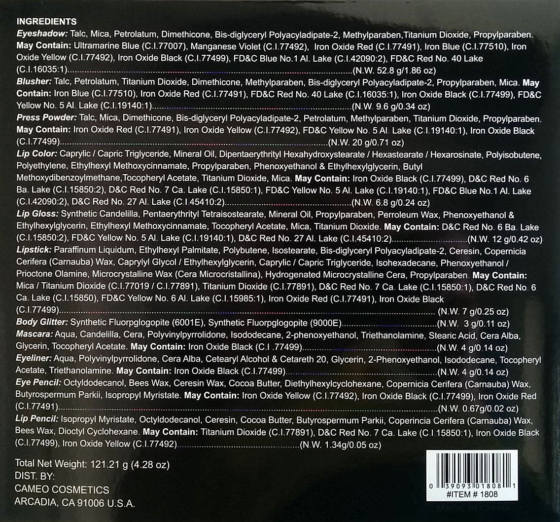 CAMEO Spherical Makeup Kit Collection Mega Color Workshop