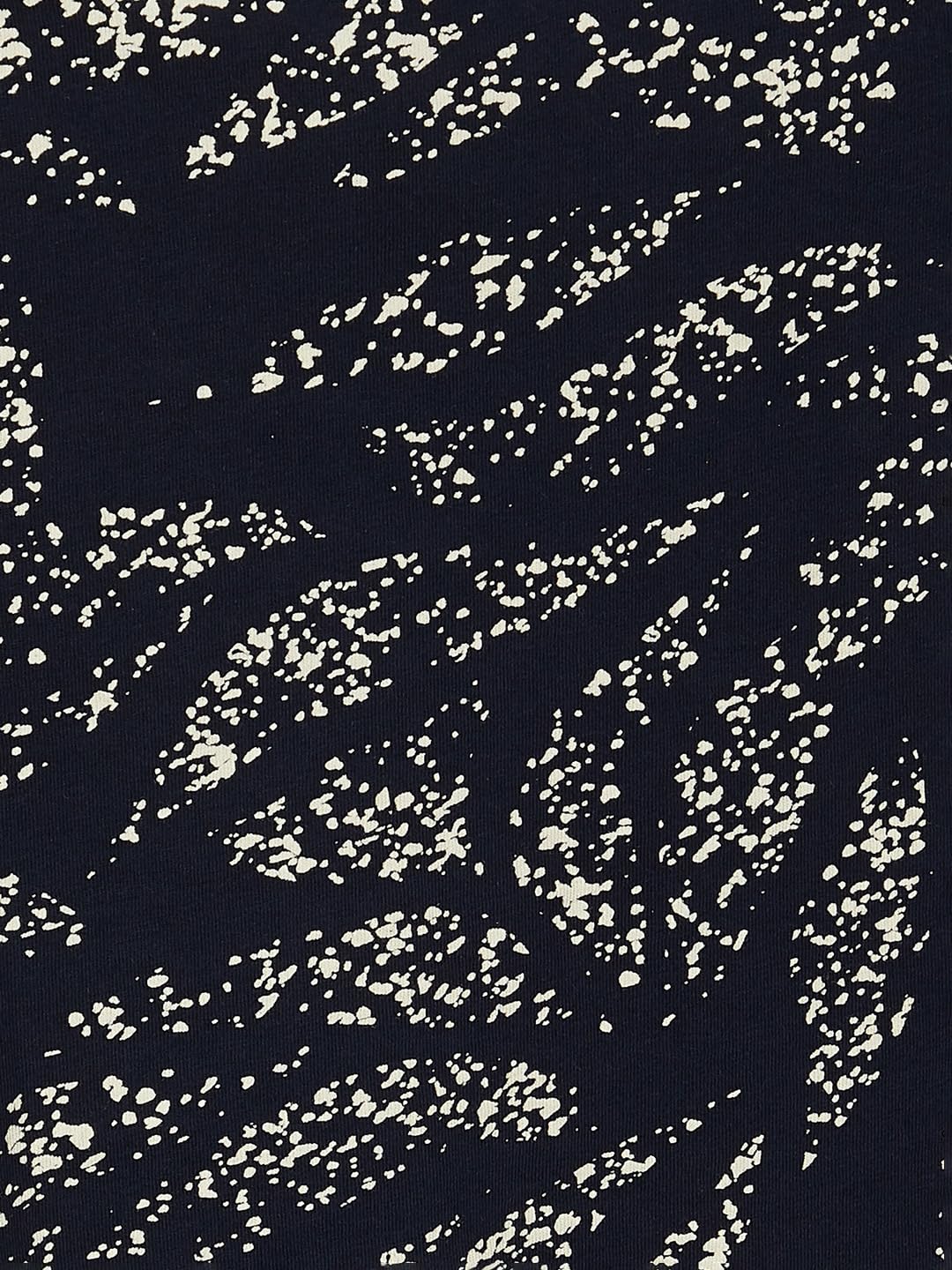 Max Women's Cotton Abstract Printed Regular Fit T-Shirt (SU24ELITE02NAVY)_L