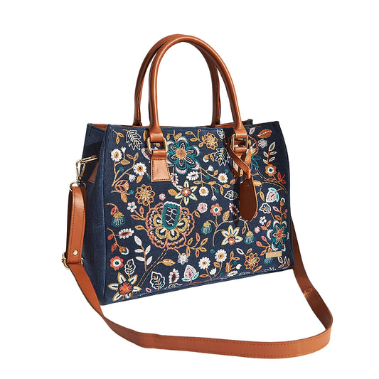 Chumbak Office Tote Bag for Women | Stylish Shoulder Bags for College | Professional Canvas Tote Bag | Laptop-Friendly College Bag