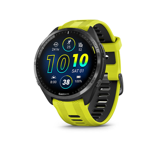 Garmin Forerunner 965 Running Smartwatch, Colorful AMOLED Display, Training Metrics and Recovery Insights, Amp Yellow and Black