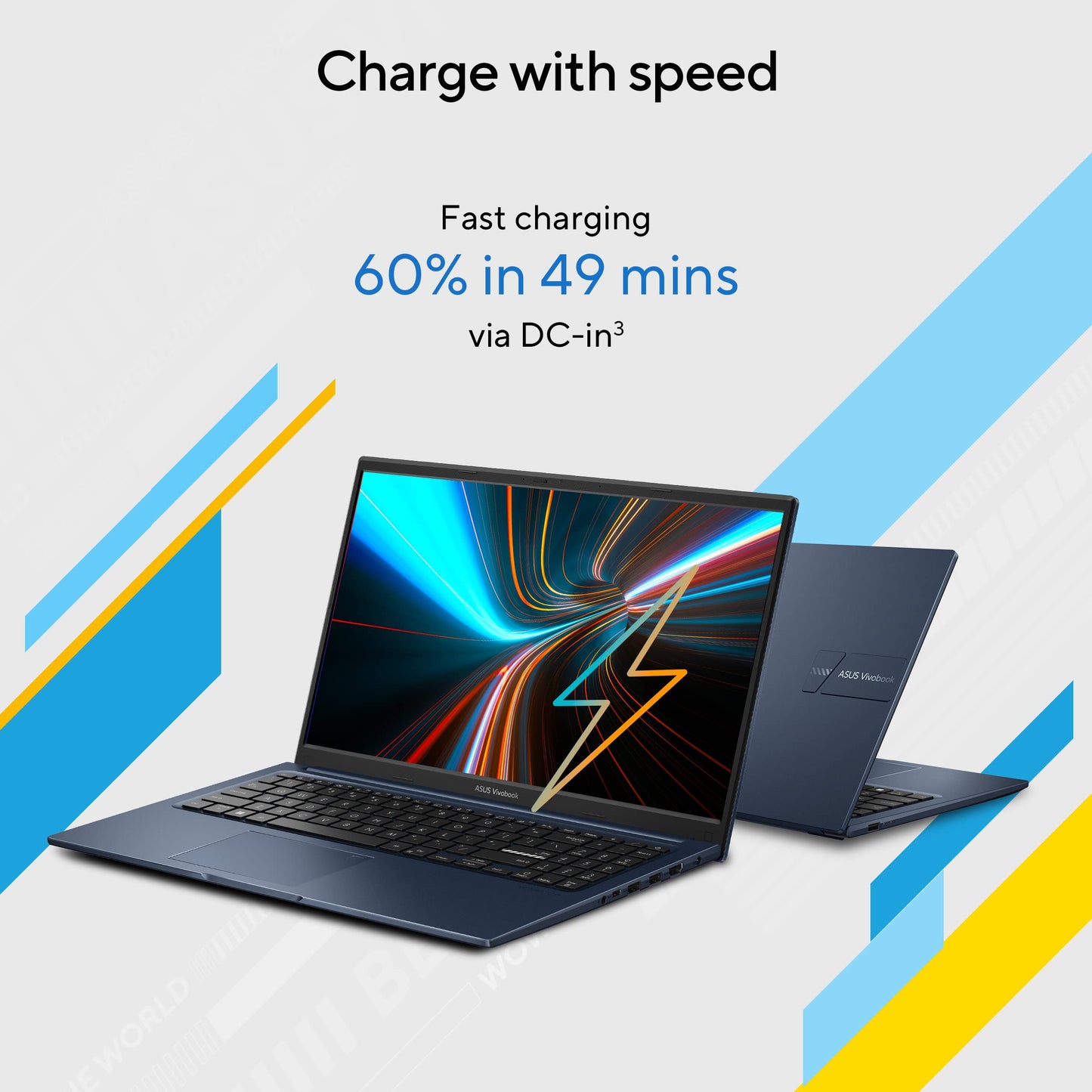 ASUS Vivobook 15 (2026),Intel Core 3 100U (14th Gen),Intel iGPU, 8GB/512GB, FHD, 15.6"(39.6 cm),Windows 11 Home,M365 Basic(1 Year)* Office 2024,Quiet Blue,1.7 Kg, X1504VAP-BQ1322WS,Thin & Light Laptop